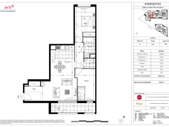 Appartement a louer bagneux - 3 pièce(s) - 69.3 m2 - Surfyn