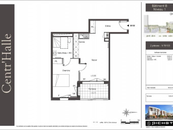Appartement a louer clichy-sous-bois - 2 pièce(s) - 44 m2 - Surfyn