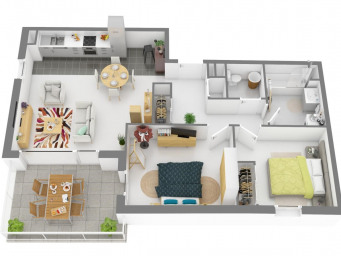 Appartement a louer beziers - 3 pièce(s) - 67 m2 - Surfyn