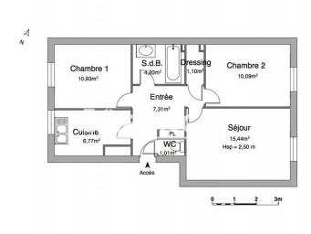 Appartement a louer enghien-les-bains - 3 pièce(s) - 56.9 m2 - Surfyn