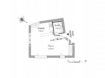 Appartement a louer thonon-les-bains - 1 pièce(s) - 34.16 m2 - Surfyn
