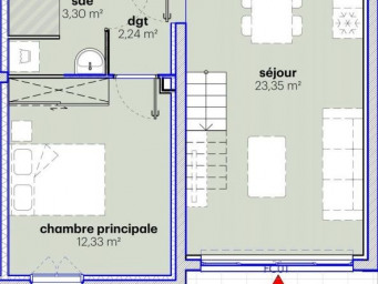 Appartement a louer jouy-le-moutier - 3 pièce(s) - 50 m2 - Surfyn