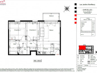 Appartement a louer gonesse - 3 pièce(s) - 64.19 m2 - Surfyn