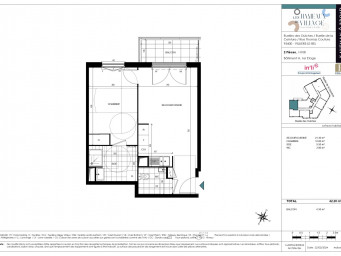 Appartement a louer montmagny - 2 pièce(s) - 42.2 m2 - Surfyn