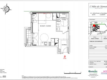 Appartement a louer clamart - 1 pièce(s) - 38.3 m2 - Surfyn