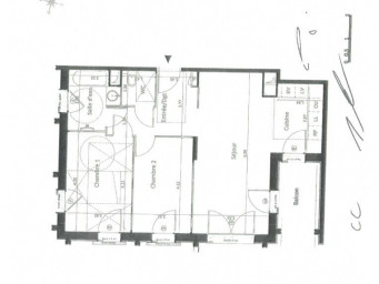 Appartement a louer villeurbanne - 3 pièce(s) - 65 m2 - Surfyn