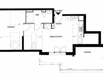Appartement a louer saran - 2 pièce(s) - 41.12 m2 - Surfyn