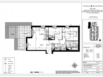 Appartement a louer longjumeau - 3 pièce(s) - 62.09 m2 - Surfyn