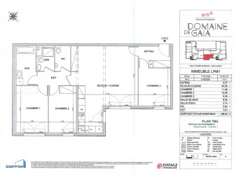 Appartement a louer gagny - 4 pièce(s) - 86.47 m2 - Surfyn
