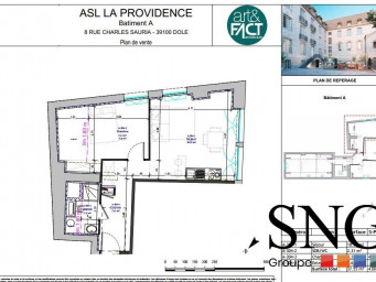 Appartement 2 pièce(s) 37.55 m²à louer Dole