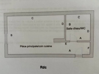 Appartement a louer paris-14e-arrondissement - 1 pièce(s) - 14.01 m2 - Surfyn