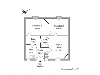 Maison a louer houilles - 3 pièce(s) - 51.3 m2 - Surfyn
