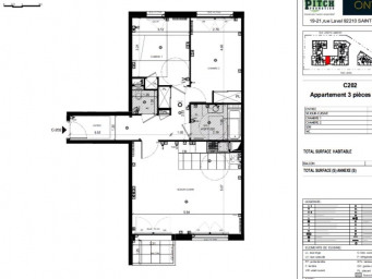 Appartement a louer saint-cloud - 3 pièce(s) - 72.17 m2 - Surfyn