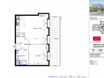 Appartement a louer savigny-le-temple - 2 pièce(s) - 46 m2 - Surfyn