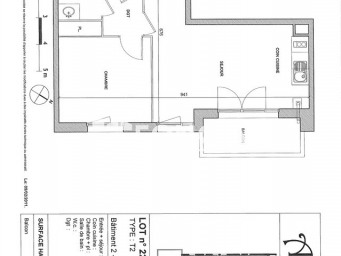 Appartement a louer saint-sebastien-sur-loire - 2 pièce(s) - 45.47 m2 - Surfyn