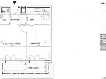 Appartement a louer bobigny - 2 pièce(s) - 44 m2 - Surfyn