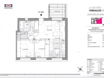Appartement a louer versailles - 3 pièce(s) - 60 m2 - Surfyn