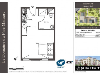 Appartement a louer plaisir - 1 pièce(s) - 29 m2 - Surfyn