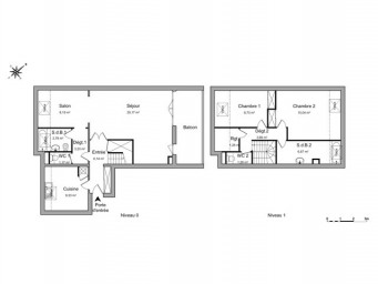 Appartement a louer  - 4 pièce(s) - 97 m2 - Surfyn