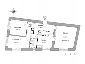 Appartement a louer bourgoin-jallieu - 3 pièce(s) - 66.4 m2 - Surfyn