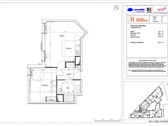 Appartement a louer nogent-sur-marne - 2 pièce(s) - 44.41 m2 - Surfyn
