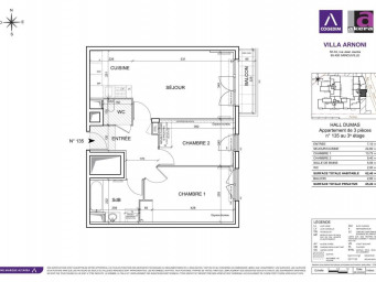 Appartement a louer arnouville - 3 pièce(s) - 62 m2 - Surfyn