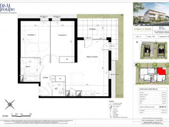 Appartement a louer thonon-les-bains - 3 pièce(s) - 60.8 m2 - Surfyn