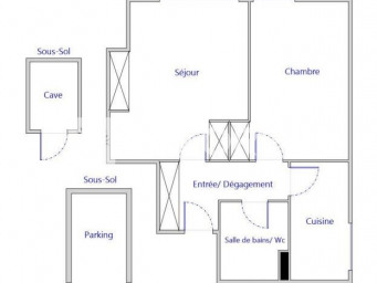 Appartement a louer levallois-perret - 2 pièce(s) - 39.54 m2 - Surfyn