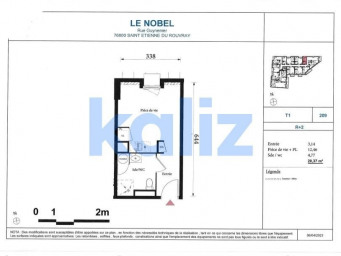 Appartement a louer saint-etienne-du-rouvray - 1 pièce(s) - 20 m2 - Surfyn