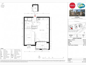 Appartement a louer bron - 2 pièce(s) - 45 m2 - Surfyn