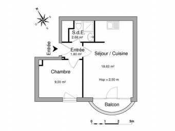 Appartement a louer argenteuil - 2 pièce(s) - 33 m2 - Surfyn