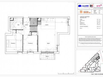 Appartement a louer nogent-sur-marne - 3 pièce(s) - 65.46 m2 - Surfyn