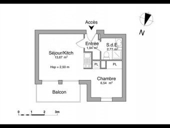Appartement a louer bourg-la-reine - 1 pièce(s) - 24.9 m2 - Surfyn