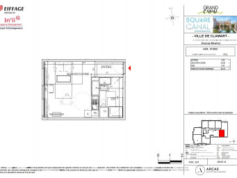 Appartement a louer clamart - 1 pièce(s) - 30.1 m2 - Surfyn