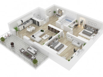 Appartement a louer sarcelles - 3 pièce(s) - 60 m2 - Surfyn