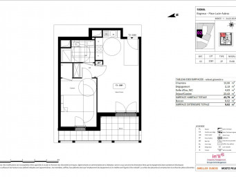 Appartement a louer bagneux - 2 pièce(s) - 43.79 m2 - Surfyn