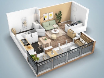 Appartement a louer cormeilles-en-parisis - 4 pièce(s) - 76.55 m2 - Surfyn