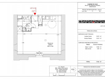 Appartement a louer douai - 1 pièce(s) - 51 m2 - Surfyn