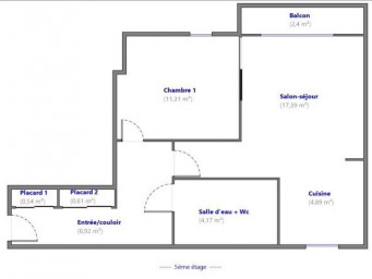 Appartement a louer thiais - 2 pièce(s) - 47 m2 - Surfyn