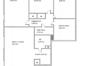 Appartement a louer bezons - 4 pièce(s) - 79.01 m2 - Surfyn