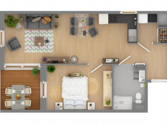 Appartement a louer nancy - 2 pièce(s) - 50 m2 - Surfyn