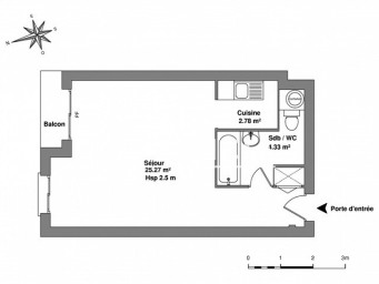 Appartement a louer laval - 1 pièce(s) - 32.4 m2 - Surfyn
