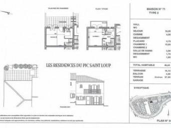 Maison a louer montpellier - 2 pièce(s) - 46.65 m2 - Surfyn