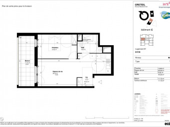 Appartement a louer creteil - 2 pièce(s) - 44.25 m2 - Surfyn