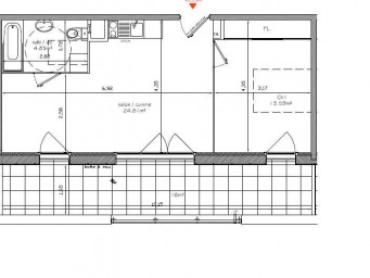 Appartement a louer montelimar - 2 pièce(s) - 43.25 m2 - Surfyn