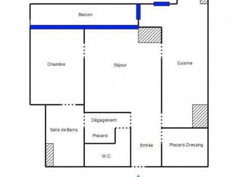 Appartement a louer paris-3e-arrondissement - 2 pièce(s) - 54.5 m2 - Surfyn