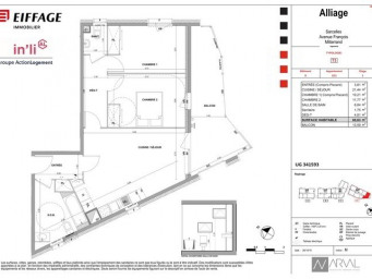 Appartement a louer sarcelles - 3 pièce(s) - 60.63 m2 - Surfyn