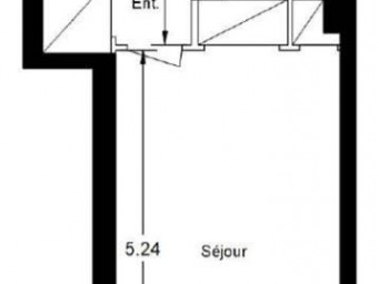 Appartement a louer levallois-perret - 1 pièce(s) - 23.57 m2 - Surfyn