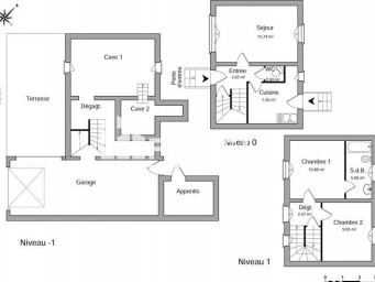 Maison a louer la garenne-colombes - 3 pièce(s) - 56.2 m2 - Surfyn