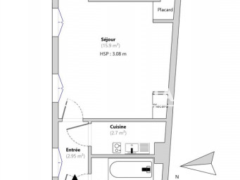 Appartement a louer paris-5e-arrondissement - 1 pièce(s) - 25 m2 - Surfyn